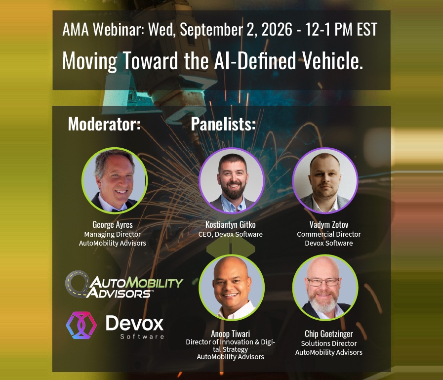 Webinar: Moving Toward the AI-Defined Vehicle